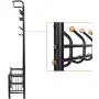 Eshion Multi-purpose Hat Coat Rack Entryway Storage Valet Clothes Hanger Shoe Shelf Organizer Metal, Black (US STOCK) (Black) Eshion Multi-purpose Hat Coat Rack Entryway Storage Valet Clothes Hanger Shoe Shelf Organizer Metal, Black (US STOCK) (Black)