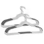 FSUTEG Plastic Hangers 50 Pack Dry Wet Clothes Hangers with Non-Slip Pads 0.2" Thickness - Space Saving Gray FSUTEG Plastic Hangers 50 Pack Dry Wet Clothes Hangers with Non-Slip Pads 0.2" Thickness - Space Saving Gray