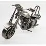 ESSEXX COLLECTION Vintage Handcrafted Iron Motorbike Model with Chainwheel as Collectible Art Sculpture for Motorcycle Lovers, Bronze Tone Metal (Medium Grey-Silver) ESSEXX COLLECTION Vintage Handcrafted Iron Motorbike Model with Chainwheel as Collectible Art Sculpture for Motorcycle Lovers, Bronze Tone Metal (Medium Grey-Silver)