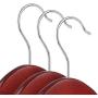 AN&GLOBALS Premium Wooden Clothes Hangers Dress Hanging Coat Suit Hanger Solid Cherry Wood 20pcs.