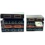 Bellaa 25419 Book Boxes Bookends Hidden Storage Set of 2 Wood 8 inch