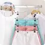 DOIOWN Skirt Hangers 4 Tier Pants Hangers Space Saving Hangers Closet Organizer for Skirt, Pants(3 Pieces) (3 Pieces)