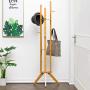 Pratcgoods Entryway Coat Rack Clothes Laundry Coat Rack Entryway Furniture Clothing Hanger Clothing Organizer 3-Tier Storage Shelves Coat Rack with 6 Hooks
