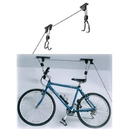 Bike Bicycle Lift Ceiling Mounted Hoist Storage Garage Hanger Pulley Rack NEW Bike Bicycle Lift Ceiling Mounted Hoist Storage Garage Hanger Pulley Rack NEW