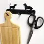Dog Shaped Bathroom Punching-Free Clothes Hanger Stainless Steel Wall 3 Hooks, Back Door Hanging Peg for Towel Dog Shaped Bathroom Punching-Free Clothes Hanger Stainless Steel Wall 3 Hooks, Back Door Hanging Peg for Towel