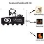 The Nightmare Before Christmas Key Hooks Wall Hooks Heavy Duty 11LB(Max) Wall Décor Wood Coat Hooks Key Holder Key Hanger for Wall Entryway and Kitchen N2