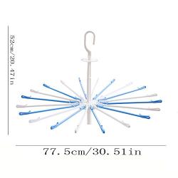 HJYPYJ Magic Hanger,Household Windproof PP Folding Hanger,Space-Saving Organizer Hangers,for Balcony,Wardrobe Windproof/A / 7 pcs