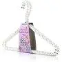 HANGERWORLD Pack of 6 Premium Metal Elegant Clothes Hangers Covered in Pearl Beads - 15.7 Inches