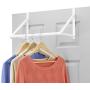 Whitmor Over The Door Closet Rod, White