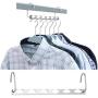 10 pcs Metal Multifunctional Hangers Clothes Hanger with Hook Metal Iron Hanger Useful Home Supplies Decoration