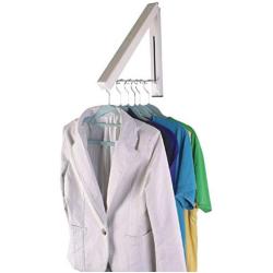 GGYDD Folding Clothes Hanger Wall Mounted, Retractable Clothes Rack Aluminum Coat Rack Stand Easy Installation for Clothes Scarves-a Diameter:40cm(16inch)