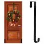 J&T Metal Wreath Hanger Over The Door Hook for Wreath Hat Clothes Holder 15 inch, Black J&T Metal Wreath Hanger Over The Door Hook for Wreath Hat Clothes Holder 15 inch, Black