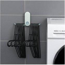 5pcs Foldable Door Hook Wall Hanger for Cloth Home Storage Household Invisible Coat Storage Holder Coat Hanger