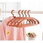 BEIQIHHY Hanger Drying Rack Clothes Hanging Coat Support Clothes Rod Plastic widening Non-Slip Seamless Shelf 20 Packs, European Powder + European Blue