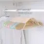 KIPB 10 pcs Adult Plastic Clothes Hangers Non-Slip No Trace Drying Rack Clothes Hanger for Sweaters Dress Shirts (Random Color)