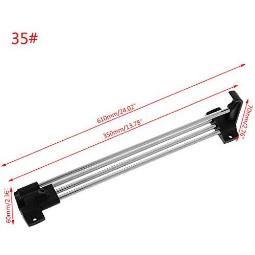 WHER Retractable Wardrobe Clothes Hanger Pull Out Closet Rod Rail Organizer Rack