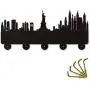 America New York Skyline Tourist Attraction Modern Household Decor Wall Hooks Bedroom Hanger Clothes Coat Hooks Hats Towel Hooks Keys Holder