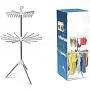 Folding Transportable Laundry Stand Drying Rack 2 Tier Tripod Clothes Hanger D Folding Transportable Laundry Stand Drying Rack 2 Tier Tripod Clothes Hanger D