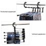 5pcs Random Color Household Accessories Save Space 5-in-1 Portable Multi-Function Stainless Steel Pants Hanger Clothes Dry Rack