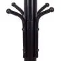 AyaMastro Black 76Inches Steel Coat Rack Free Standing Clothes Hanger Holder 3 Layer with Hooks