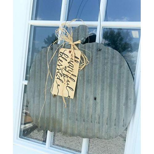 Fall Door Hanger, Fall Door Decor Metal Pumpkin, Fall Home Decor, Rustic Fall Decor