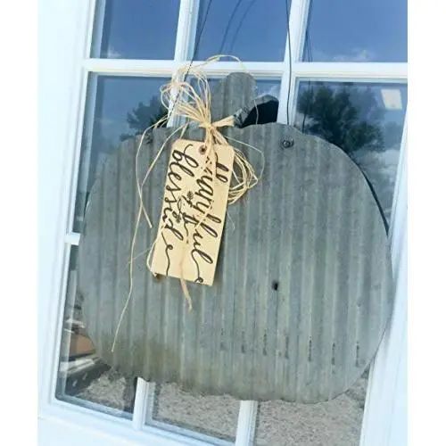 Fall Door Hanger, Fall Door Decor Metal Pumpkin, Fall Home Decor, Rustic Fall Decor Fall Door Hanger, Fall Door Decor Metal Pumpkin, Fall Home Decor, Rustic Fall Decor