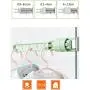TOPBATHY Wall Mount Clothes Hanger Plastic Drying Rack Multi Function 5 Holes Hook Rod Hanger Holder Closet Organizer for Home Kitchen Bedroom (Green)
