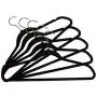 50 Pack Clothes Hangers Black Velvet Clothes Hanger Ultra Thin Non Slip Pants Slack Blouse Dress Organizer - Fights Creases! (Black, 50 Hangers)