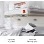 Sharper Image SI-755 Mini Steam Iron with Dual Voltage for Travel, White