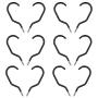 Bike Hooks, Esfun 12 Pack Heavy Duty Bike Hanger Wall Ceiling Bike Storage Hooks with 12 Pack Bolts for Garage - Fits All Type Bicycle, Easy On/Off - Black
