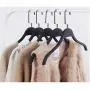 10pcs Space Saving Thin Matte Black Plastic Clothes Hanger for Shirts Dress and Sun-top 10pcs Space Saving Thin Matte Black Plastic Clothes Hanger for Shirts Dress and Sun-top
