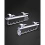 Homebasix Sliding Closet Hanger Rod Rack Wardrobe Valet Extendable Rod Rail (14 Single Track)