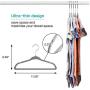 10pcs Random Color 360 Swivel Hanger Hook Velvet Hangers Nonslip Clothes Hangers Ultra Thin Clothes Racks 28cm Kids Children Coat Organizer