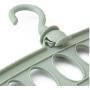 10pcs Random Color Clothes Coat Hangers 9-Hole Clothes Drying Racks Multi Funcion Plastic Scarf cabide Baby Hanger Storage Rack Hangers for Clothes