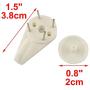 uxcell Plastic Parlour Bedroom Towel Clothes Hanger Wall Mounted Push Pin Hook 3pcs