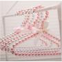 10PC Random Color 20cm Children Pearl Hanger Fashion Dog Hangers for Clothes Pegs Baby Pearl Plastic Pet Hangers Decoration