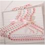 10PC Random Color 20cm Children Pearl Hanger Fashion Dog Hangers for Clothes Pegs Baby Pearl Plastic Pet Hangers Decoration