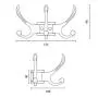 NIHAI Stainless Steel Stick Wall Mounted Hook, Self-Adhesive Strong Towel Hook Wall Hook Stainless Steel Without Drilling Multi Hangers Rotating Hook NIHAI Stainless Steel Stick Wall Mounted Hook, Self-Adhesive Strong Towel Hook Wall Hook Stainless Steel Without Drilling Multi Hangers Rotating Hook
