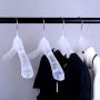 Yardwe 12pcs Non-Slip Coat Clothes Hangers Drying Laundry Hooks Closet Space Saving Oraganizer Racks