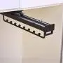 Hanger Clothes Hanger Rail Organizer Rack Extendable Wardrobe Pull Tensile Tests Storage Areas Damper Maximum Use Abs Plastic Steel abs Plastic (Size : 31 11.3 10.4cm)