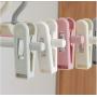 10pcs Random Color Pants Clip Hanger Stand Clothespin Hanger Adjustable Pinch Grip Drying Rack Plastic Skirt Peg Hanger Space Saving Hook Rack