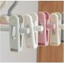 10pcs Random Color Pants Clip Hanger Stand Clothespin Hanger Adjustable Pinch Grip Drying Rack Plastic Skirt Peg Hanger Space Saving Hook Rack