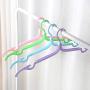 HNIWDJ Set of 10 Clothes Hangers Travel Portable Plastic Hangers Simple Folding Hangers No Trace Clothes Hanging Racks Indoor Airer (Color : Red)