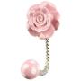 Indianshelf Handmade 1 Artistic Vintage Pink Ceramic Flower Rail Hooks Holders/Clothes Hooks Over Door Indianshelf Handmade 1 Artistic Vintage Pink Ceramic Flower Rail Hooks Holders/Clothes Hooks Over Door