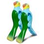 2PCS Beach Windproof Clips Beach Towel Clips Simulation Parrot Cartoon Clothes Hanger Plastic Clip Quilt Clamp Holder for Sun Loungers on Cruise for Sunbeds, Sun Loungers, Pool Chairs, Laundry