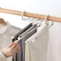Flurries Folding Pants Hangers, Stainless Steel S-Shape Trousers Clothes Organizer Closet Space Saving for Pants Jeans Scarf Silver Slack