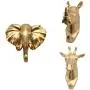 Flameer Set of 3 Animal Shaped Single Coat Hook Clothes Rack Decorative Wall Hanger Flameer Set of 3 Animal Shaped Single Coat Hook Clothes Rack Decorative Wall Hanger