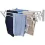 Wall Mount Clothes Drying Rack, X-cosrack Rustproof Accordion Retractable Drying Rack for Laundry Room/Bathroom Tower, 8 Bar Space-Saving Aluminium Alloys Garment Hanger 23 Linear Feet Pearl White Wall Mount Clothes Drying Rack, X-cosrack Rustproof Accordion Retractable Drying Rack for Laundry Room/Bathroom Tower, 8 Bar Space-Saving Aluminium Alloys Garment Hanger 23 Linear Feet Pearl White