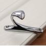 KFZ Hat and Coat Hook,Clothes Hook,Bath Towel Hook,HAO-SPN0001 Zinc Alloy Hanger (1 Pack, SPN0001-Bright Chrome)