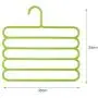 10pcs Random Color 5 Layers Non-Slip Multifunctional Clothes Hangers,Pants Storage Hangers Cloth Rack Multilayer,Hanger Decoration
